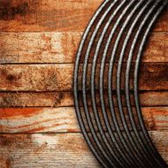 metal and wood background N316