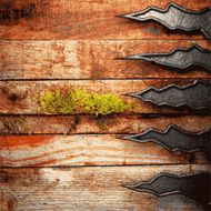 metal and wood background N319