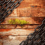 metal and wood background N320
