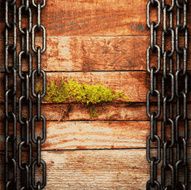 metal and wood background N321