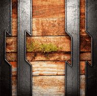 metal and wood background N324
