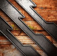 metal and wood background N325