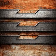 metal and wood background N326