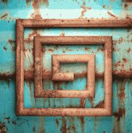 Old metal background N1131