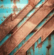 Old metal background N1149