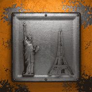 Old metal background N1153