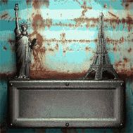 Old metal background N1183