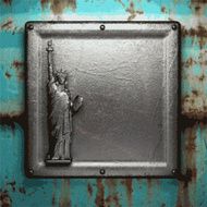 Old metal background N1187