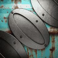 Old metal background N1188