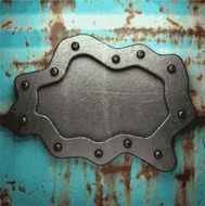 Old metal background N1194