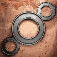 Old metal background N1212