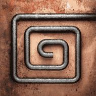 Old metal background N1213
