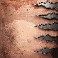 Old metal background N1231