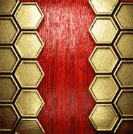 golden and wood background N92