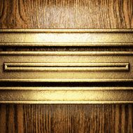 golden and wood background N116