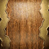 golden and wood background N130