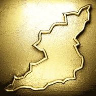 background with gold N189