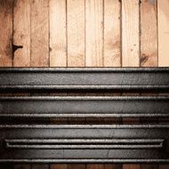 metal and wood background N335