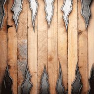 metal and wood background N339
