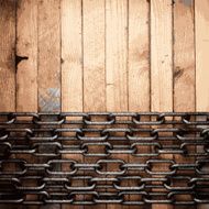 metal and wood background N343