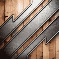 metal and wood background N348