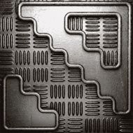 metal on wall background N34