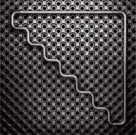 metal on wall background N53