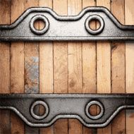 metal and wood background N352