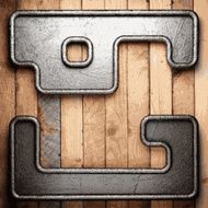 metal and wood background N354