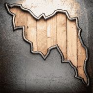 metal and wood background N357