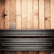 metal and wood background N358