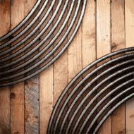 metal and wood background N360