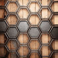 metal and wood background N363