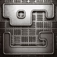 metal on wall background N92