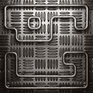metal on wall background N93