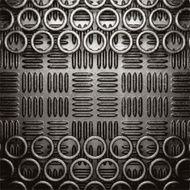 metal on wall background N95