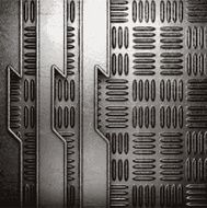 metal on wall background N119