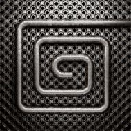 metal on wall background N122