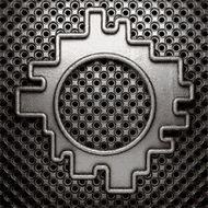 metal on wall background N134