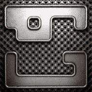 metal on wall background N138