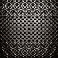 metal on wall background N140