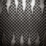 metal on wall background N151