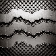 metal on wall background N157