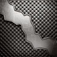 metal on wall background N158