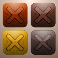 Wooden cross marks