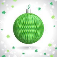 Knitted Christmas Ball N4