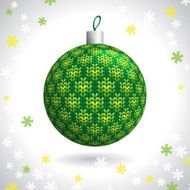 Knitted Christmas Ball N7