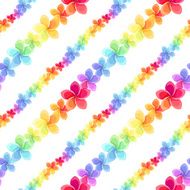 Seamless pattern with colorful flowers Vector illustration N2