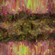 Abstract oil nature painting N158