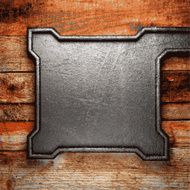 metal and wood background N370